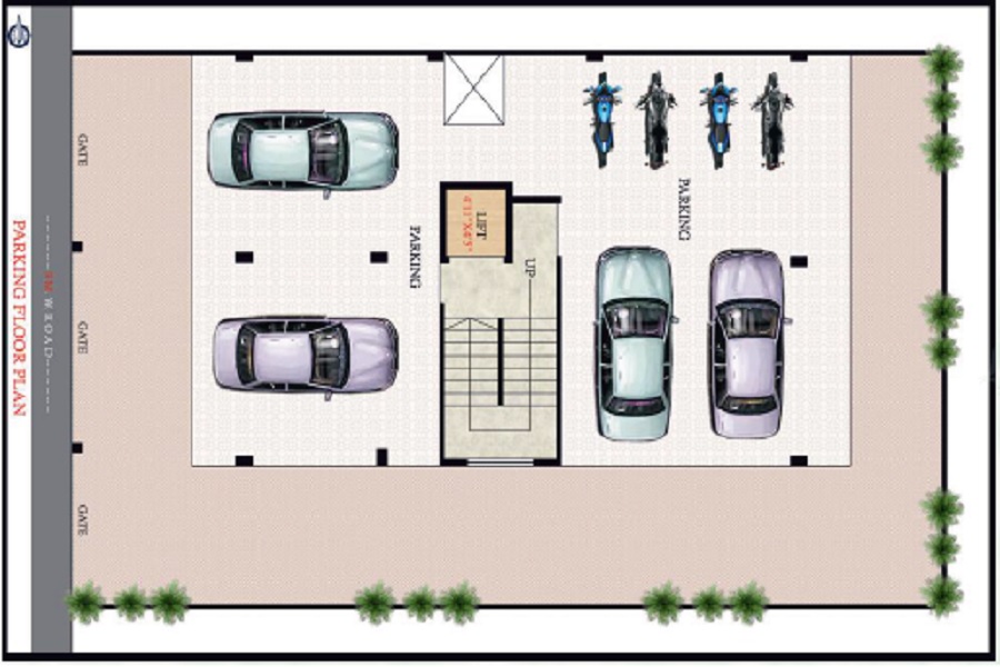 Bliss Harmony Parking 3 BHK Flat in Karmayogi Nagar Nashik