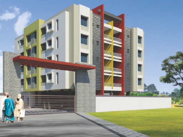 1 BHK Flat in Treasure Park Phrase 2 Rasbihari Meri Link Road